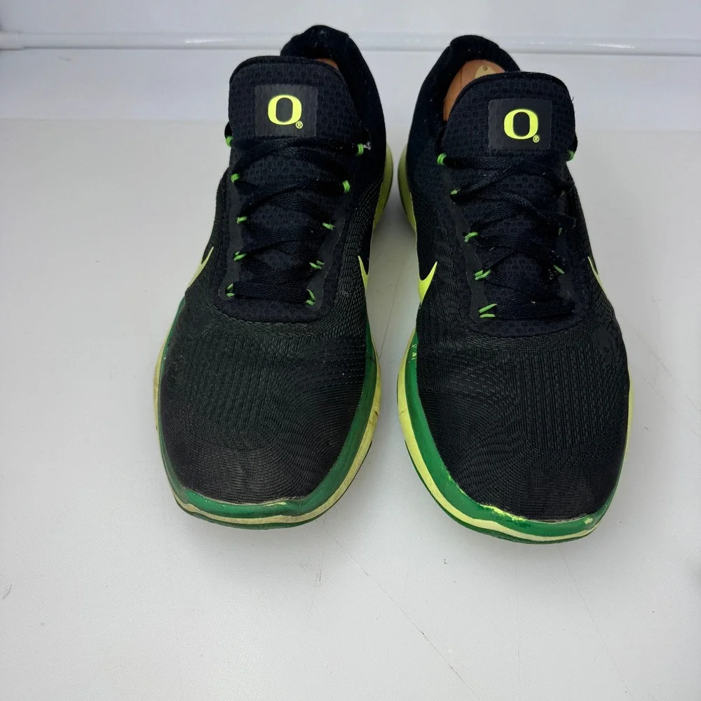 Nike Free Trainer V7 Men 10.5 Oregon Ducks Week Zero Black Apple Green Shoes